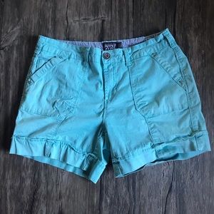 POINT ZERO Aqua Blue Midi Shorts